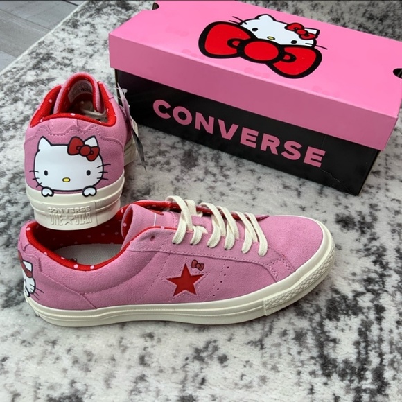 Converse Shoes - NIB Hello Kitty x Converse One Star OX suede shoes